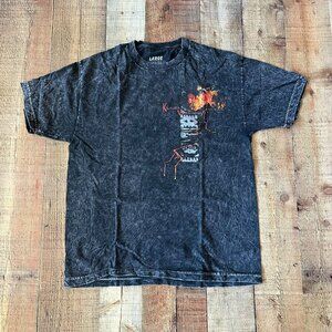 Hawaiian Lava TShirt Size Large Black Tie Dye Kilauea Volcano Hawaii Resort Wear